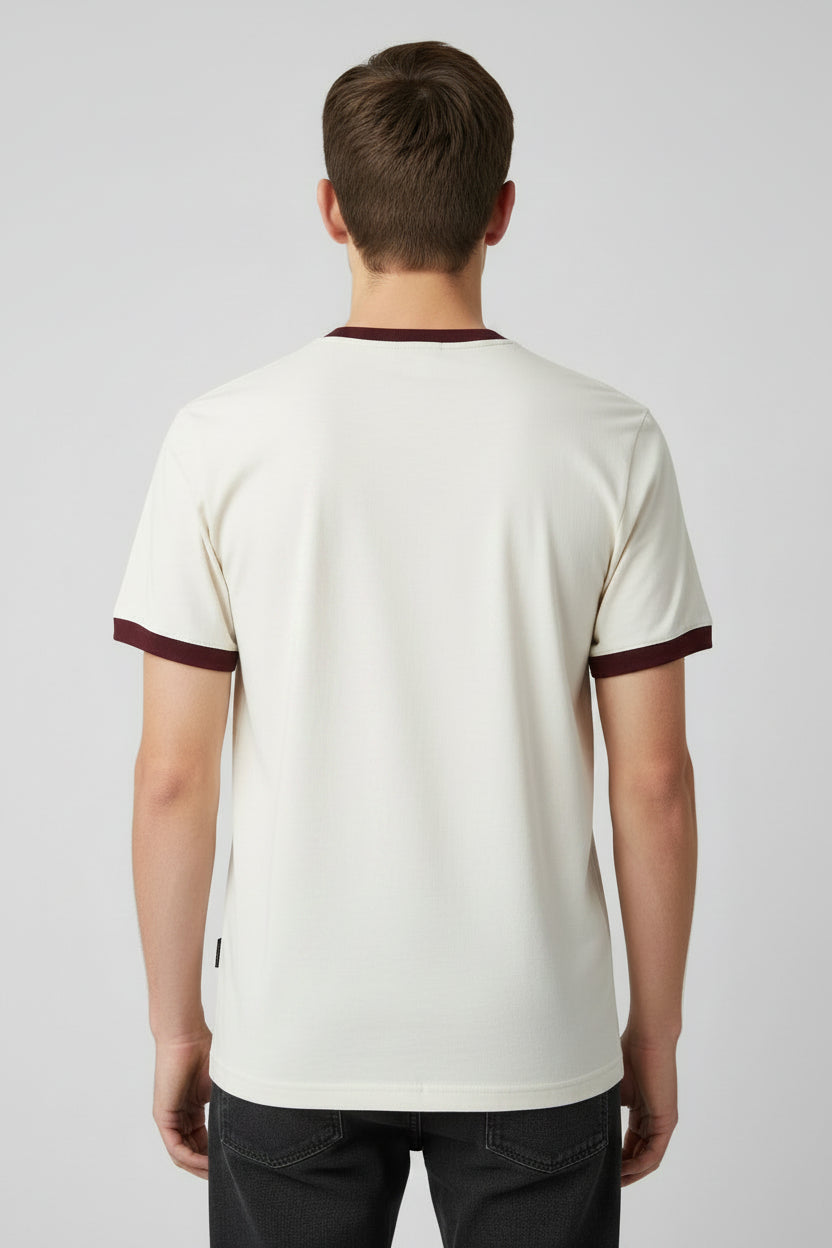 Silent Off White Ringer Tee T-Shirt