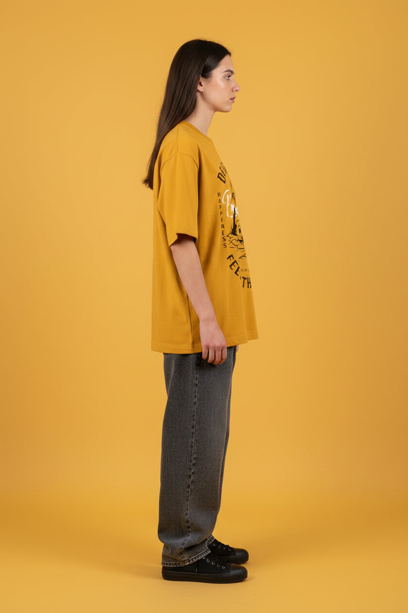 Paradise Golden Yellow Oversized Classic T-Shirt