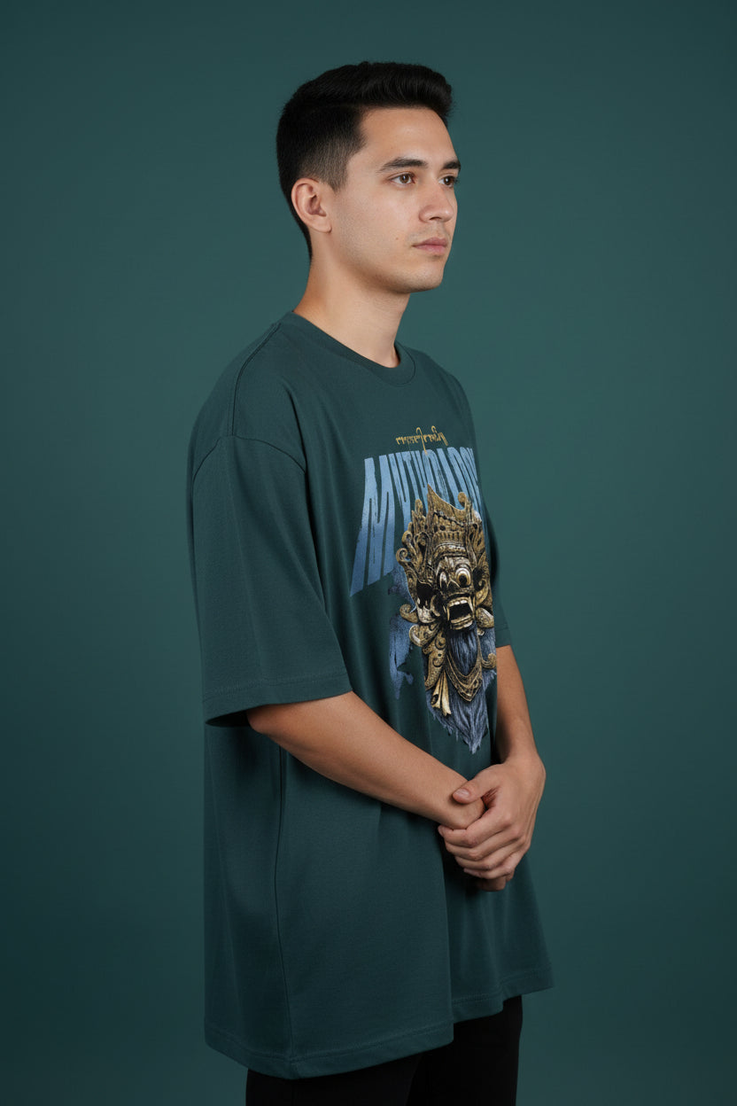 Mythology Petrol Blue Oversized Classic T-Shirt
