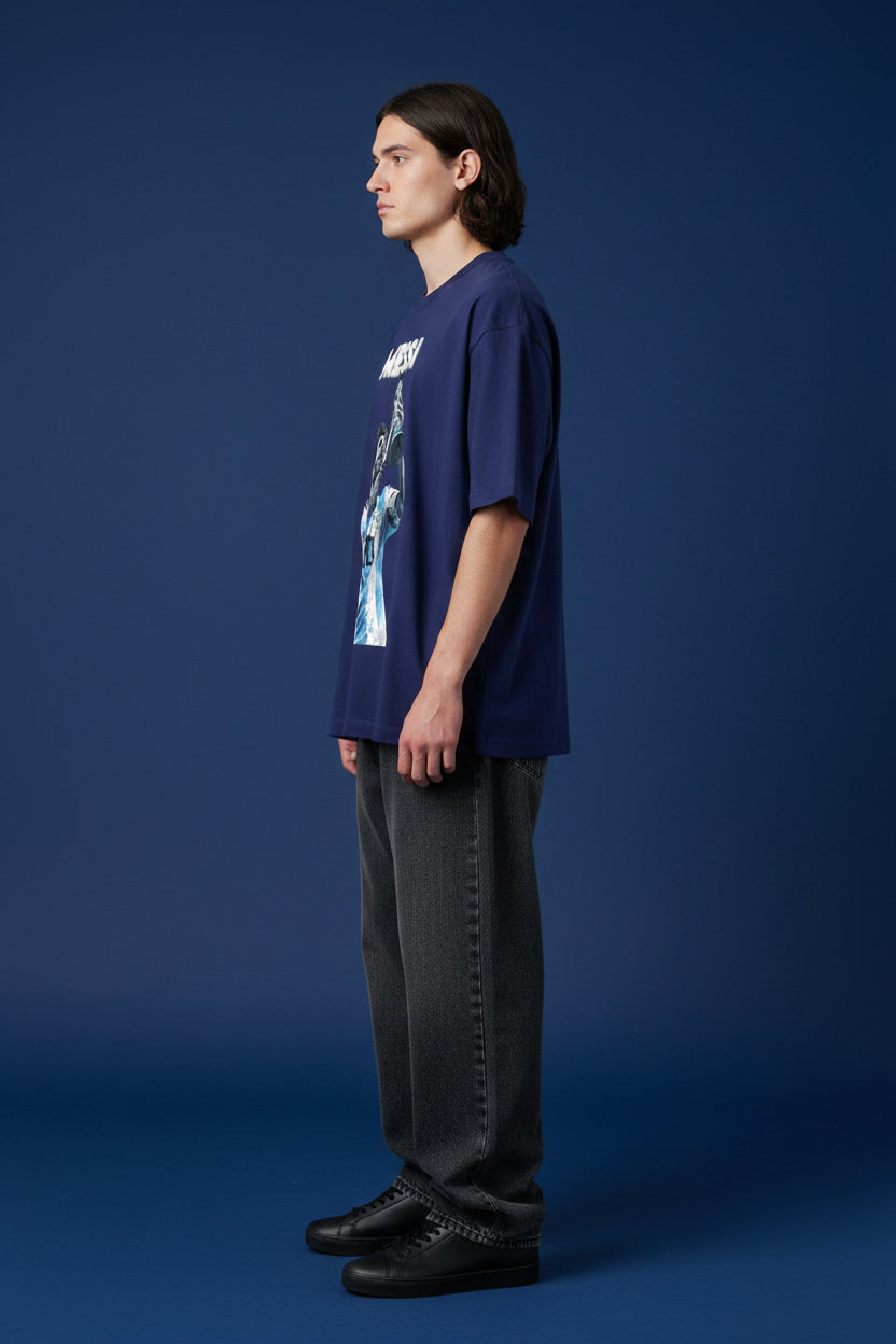 Messi Royal Blue Oversized Classic T-Shirt