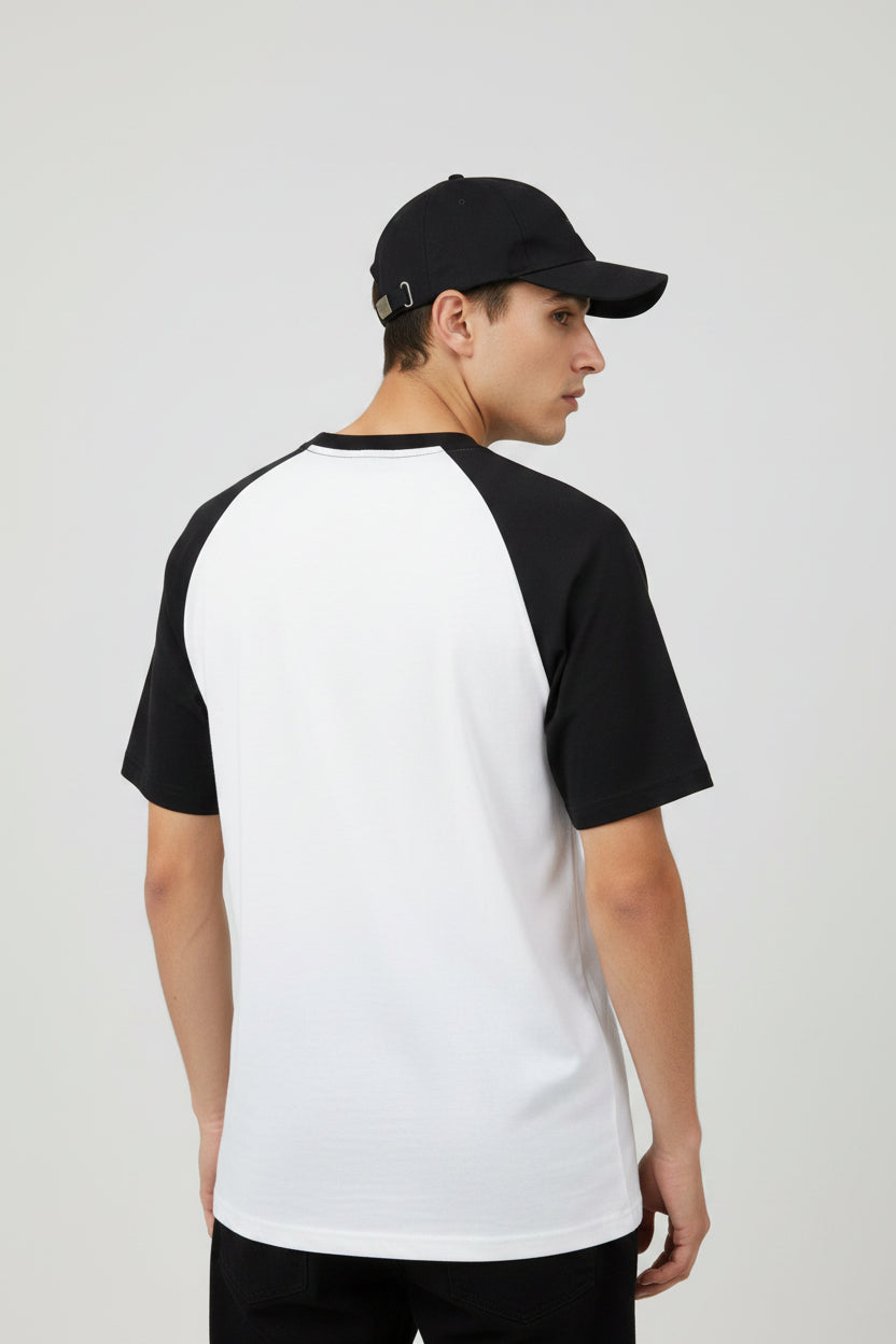 Reality Black&White Oversized Raglan T-shirt