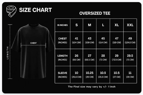 All Eyes On Me Black Oversized T-shirt