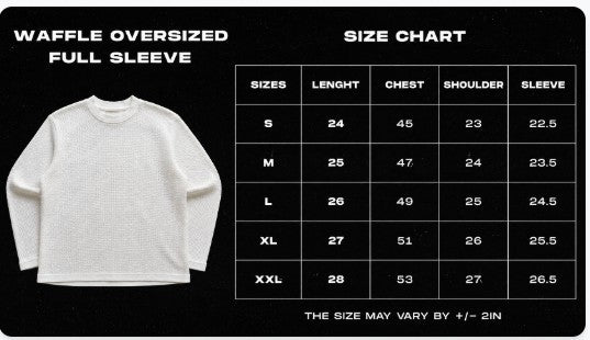 God Acidwash Waffle Knit Oversized Full Sleeve