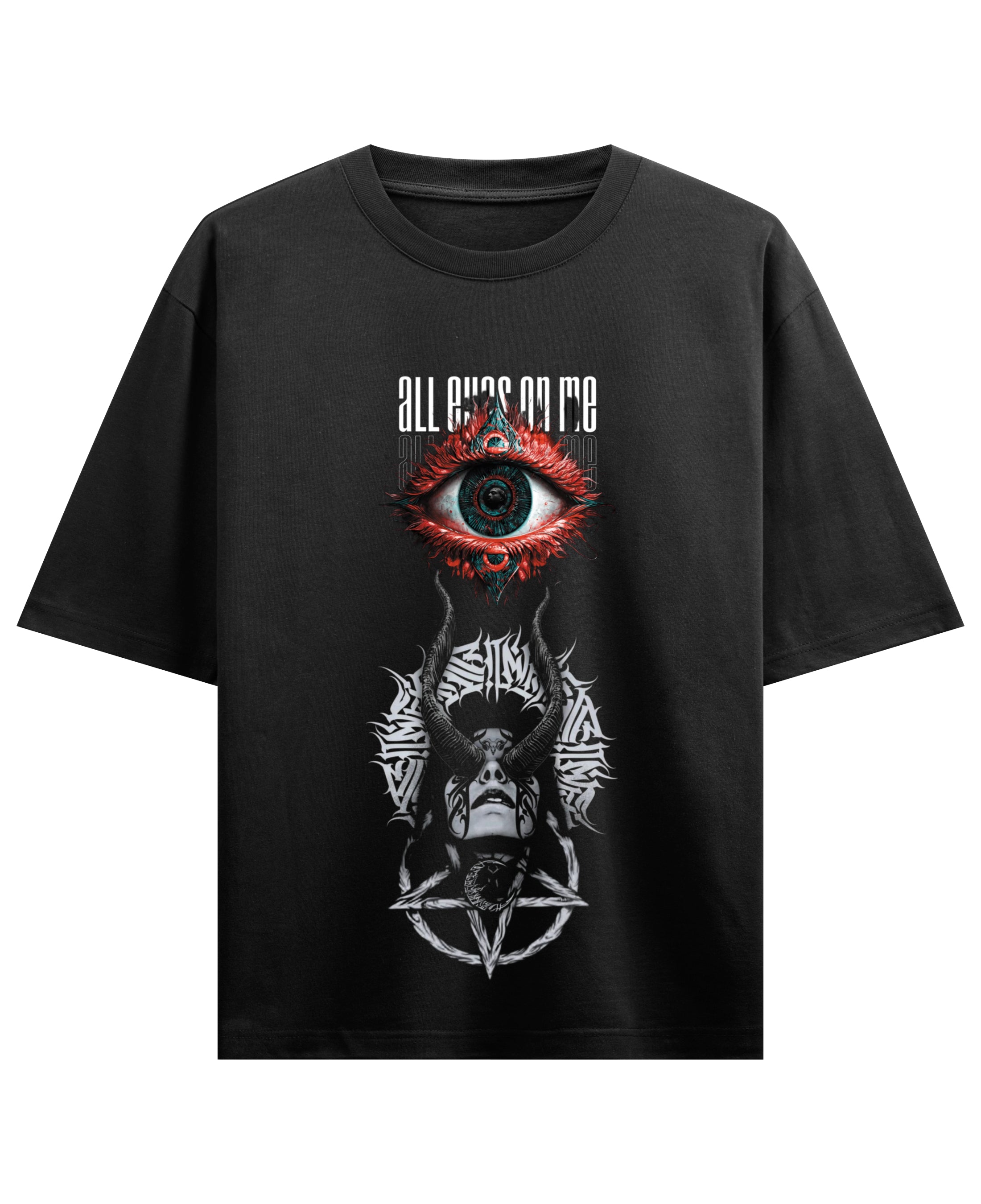 Black Oversized T-shirt Front Design