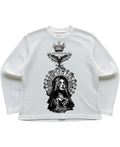 Off-white waffle knit oversized full-sleeve Front Design