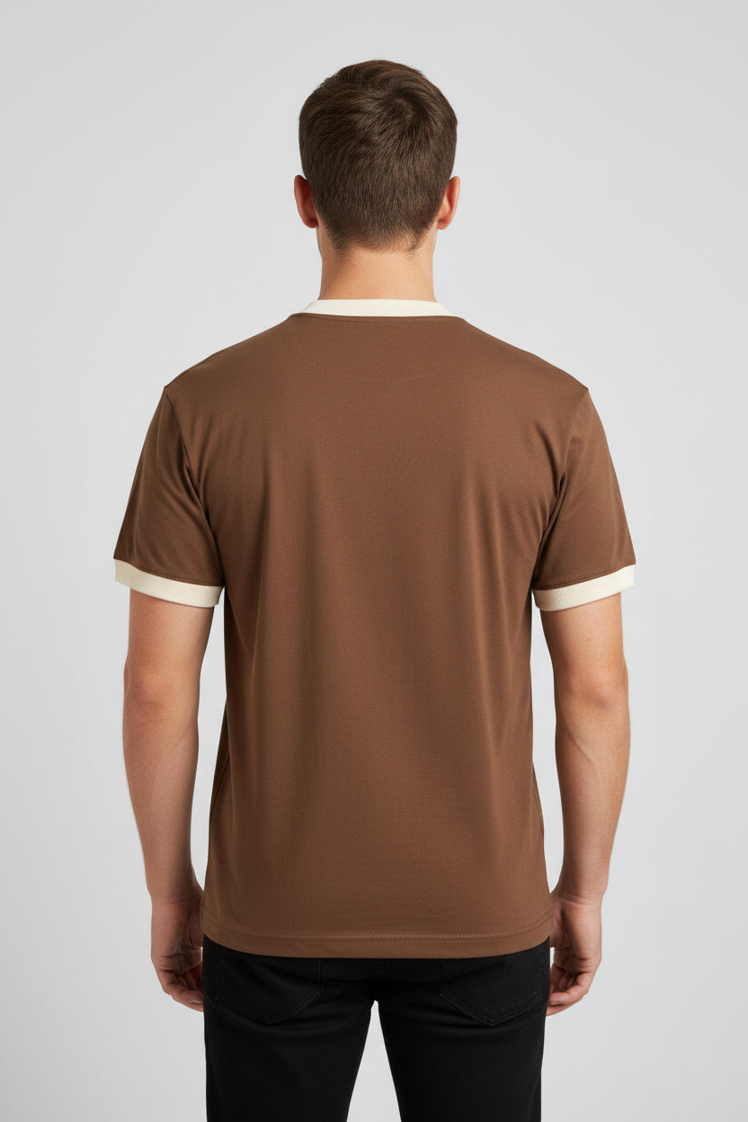 Mousse & Cream Ringer tee Back Design