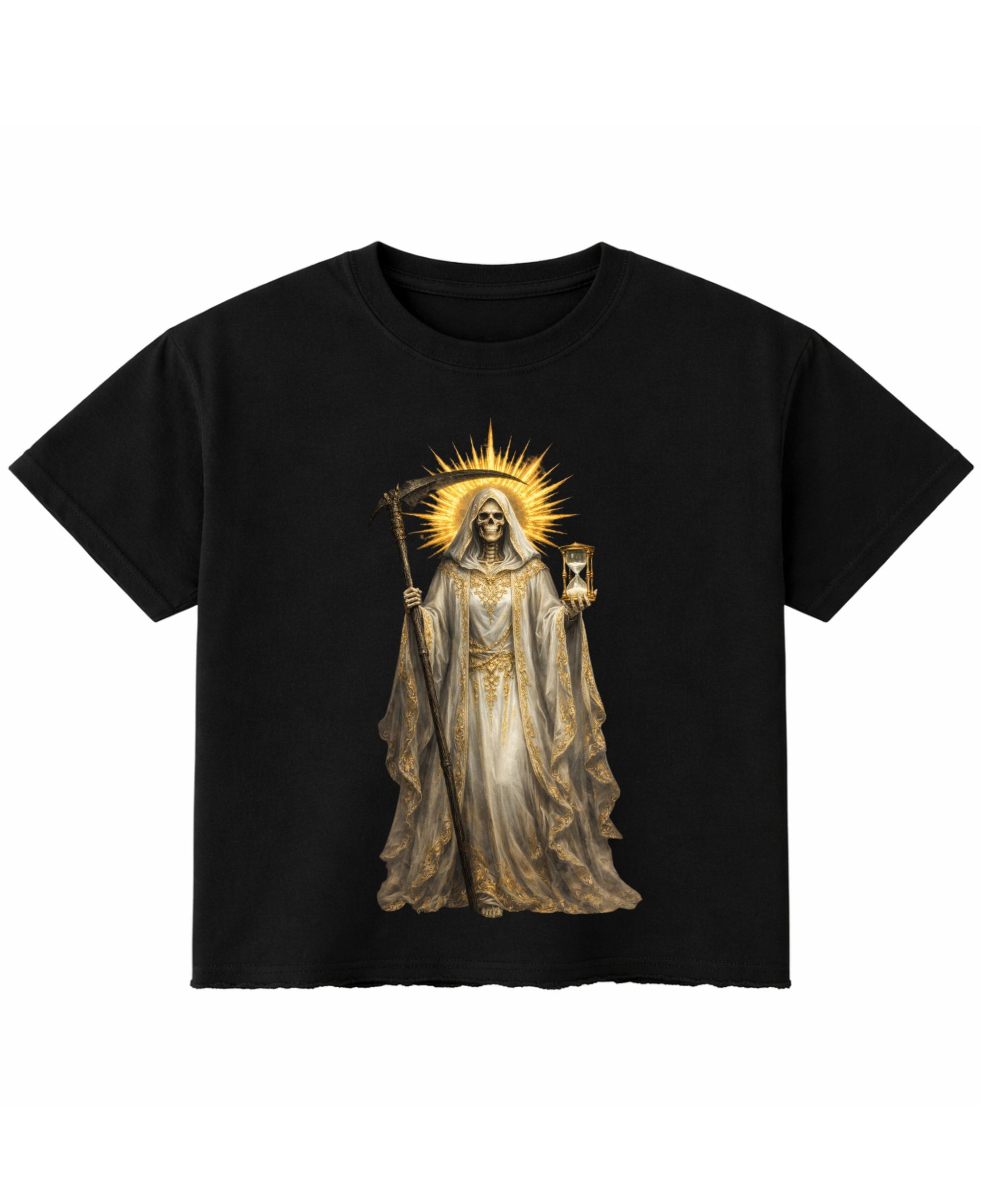 Black Boxy Fit T-shirt Front Design