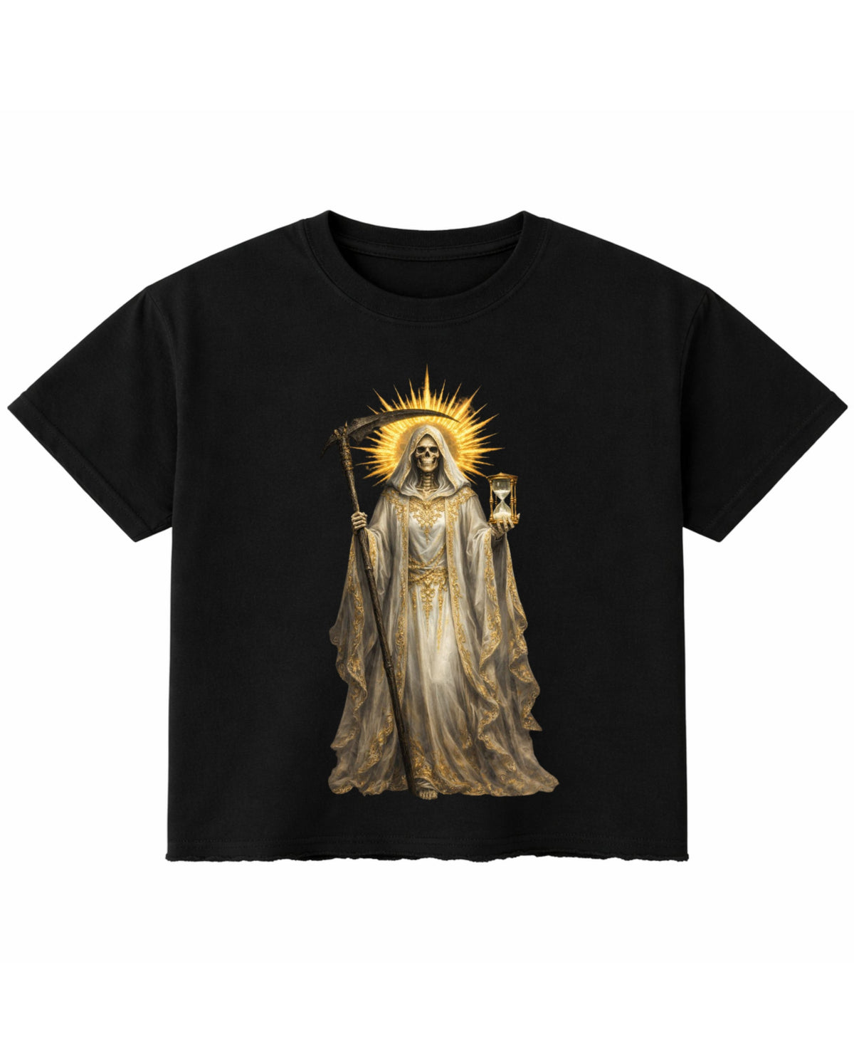 Black Boxy Fit T-shirt Front Design