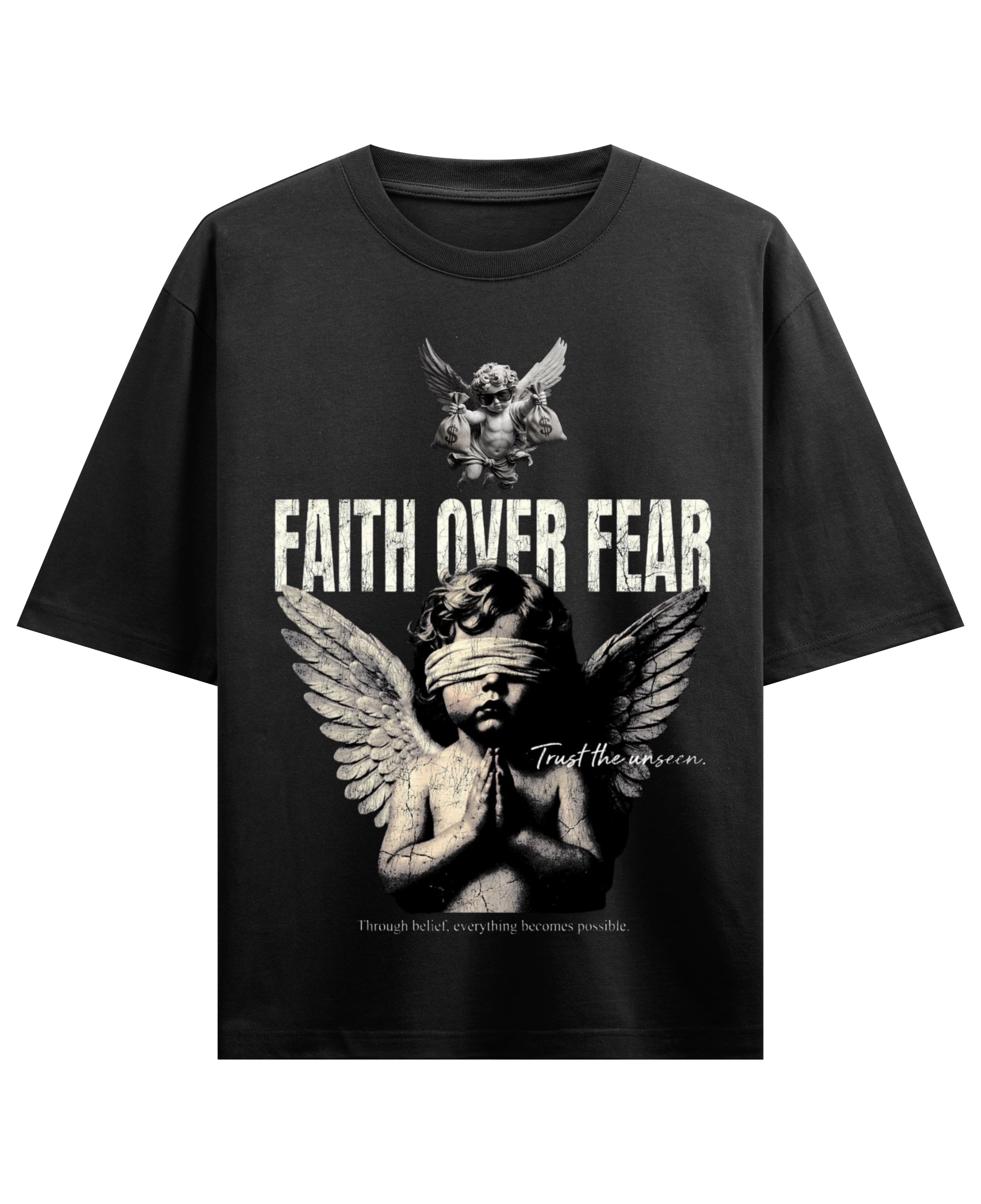 Black Oversized T-shirt Front Design