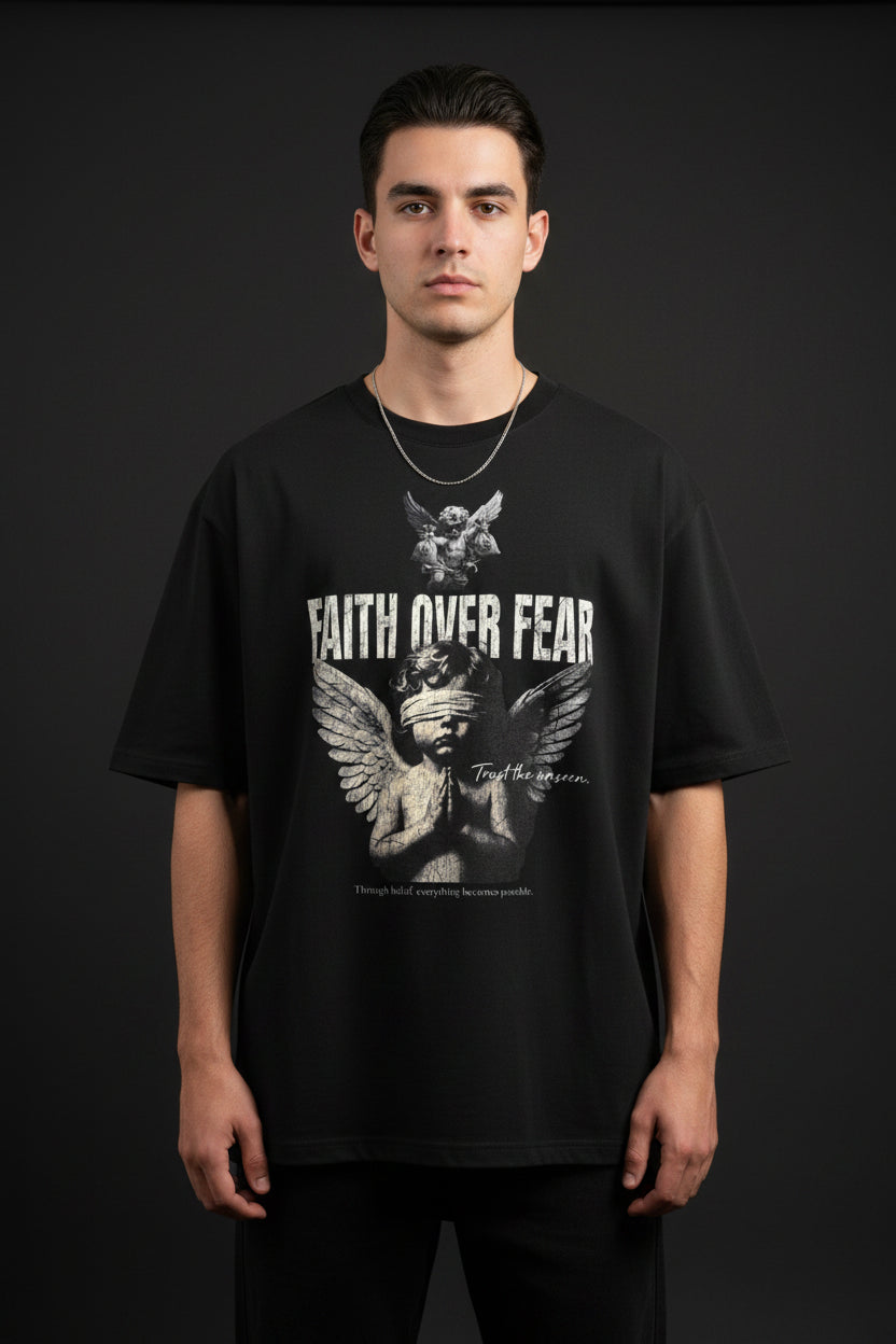 Black Oversized T-shirt Front Design