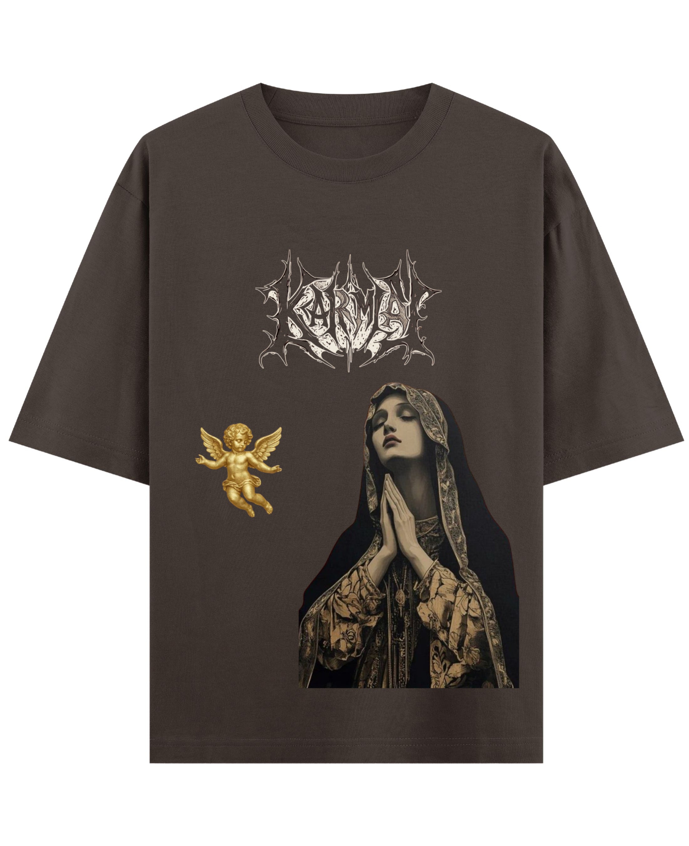 Coffee Oversized T-Shirt Front Design