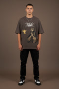Coffee Oversized T-Shirt Front Design
