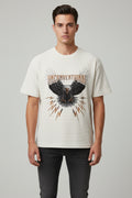 Off-white waffle boxy fit Front Design