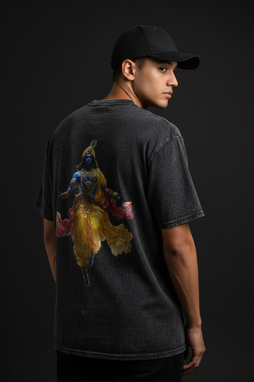 Acidwash Oversized T-shirt Back Design