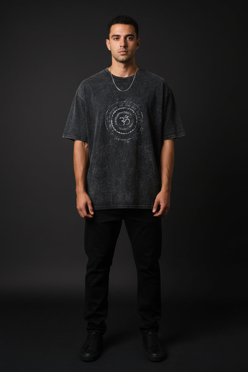 Acidwash Oversized T-shirt Front Design