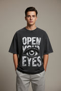 Vintage Fade Wash Oversized T-shirt Front Design