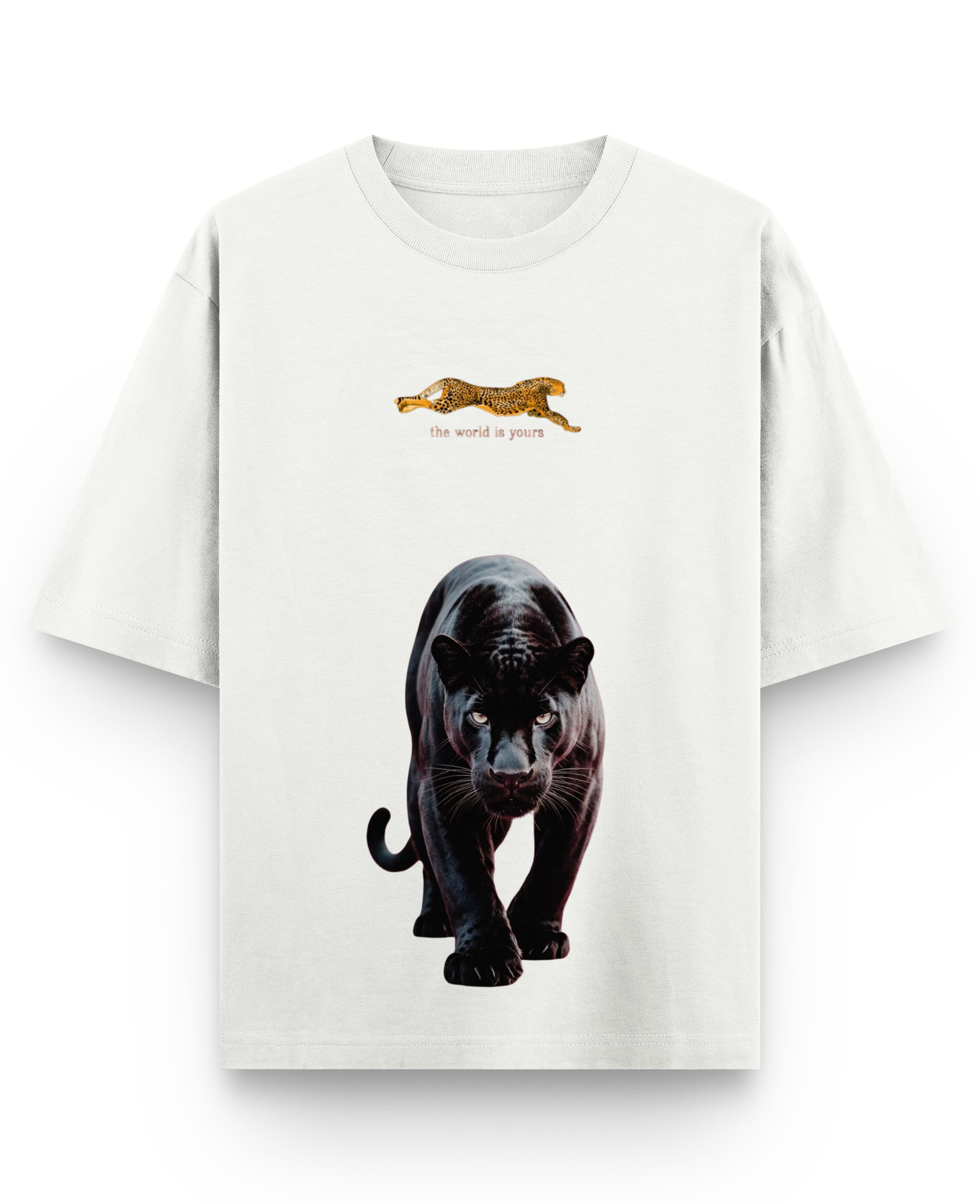 Off White Oversized T-shirt Front Design