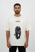 Off White Oversized T-shirt Front Design