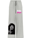 Grey Cotton Joggers Front Design